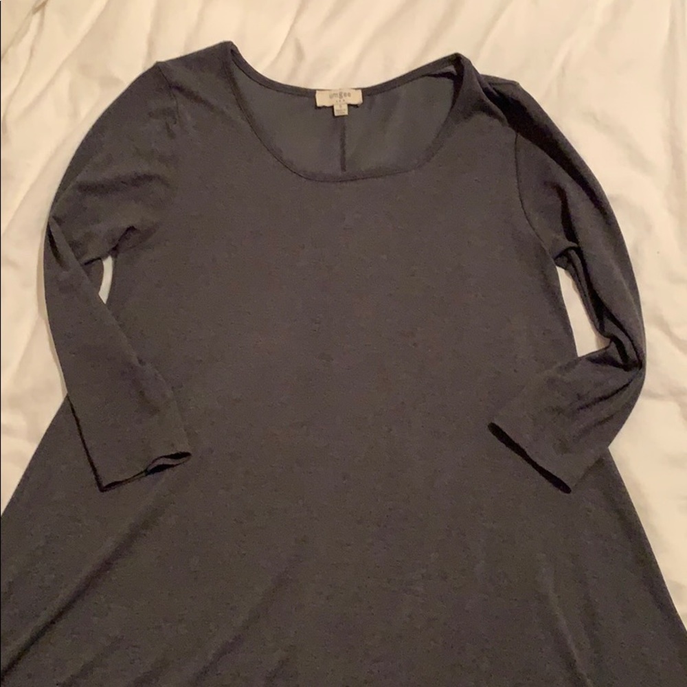 Umgee Hi-Lo Grey Dress